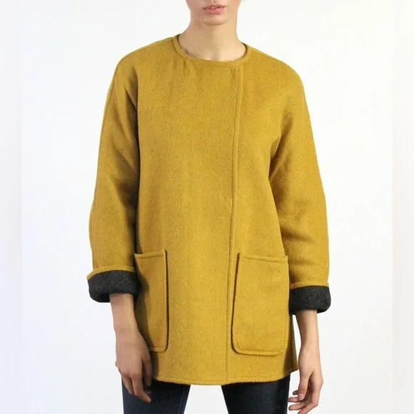 Beyond Threads Reversible Alpaca Car Coat (2-sided) - Picture 3 of 16